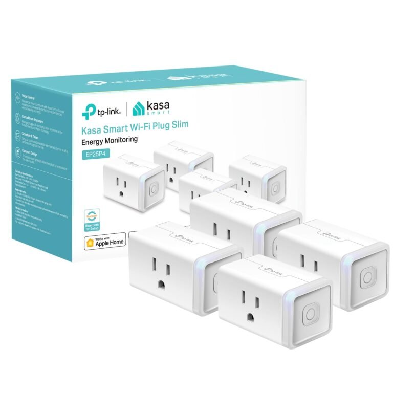 Kasa Smart Plug Mini 15A, EP25P4, Apple HomeKit Supported | Smart Outlet Works with Siri, Alexa & Google Home, UL Certified, App Control, Scheduling, Timer, 2.4GHz WiFi, No Hub Required