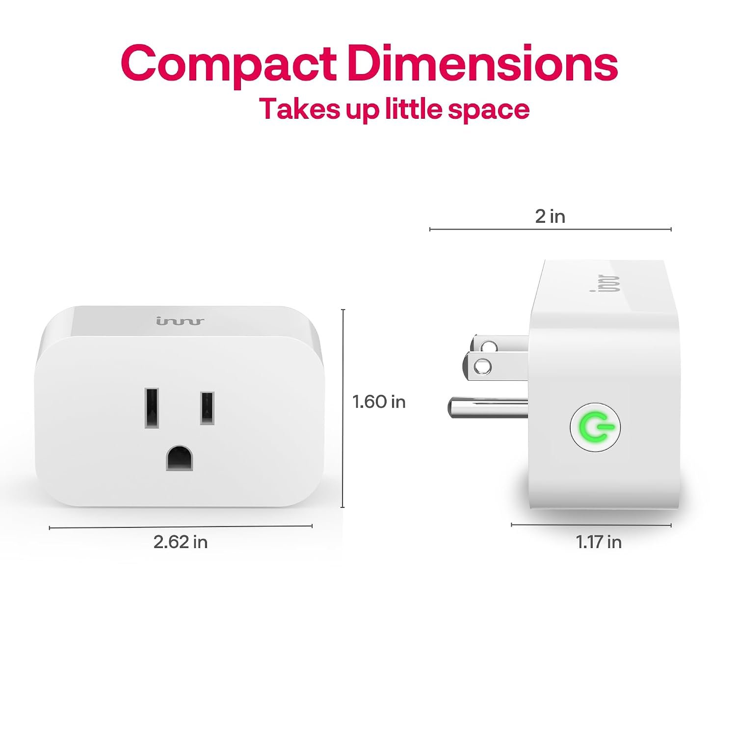 Innr Zigbee Smart Plug, Works with Philips Hue*, Alexa and SmartThings | Zigbee Repeater, Energy Monitoring, 2-pack - Image 8