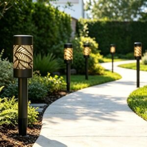 6 Pack 8 Lumens Solar Pathway Light...