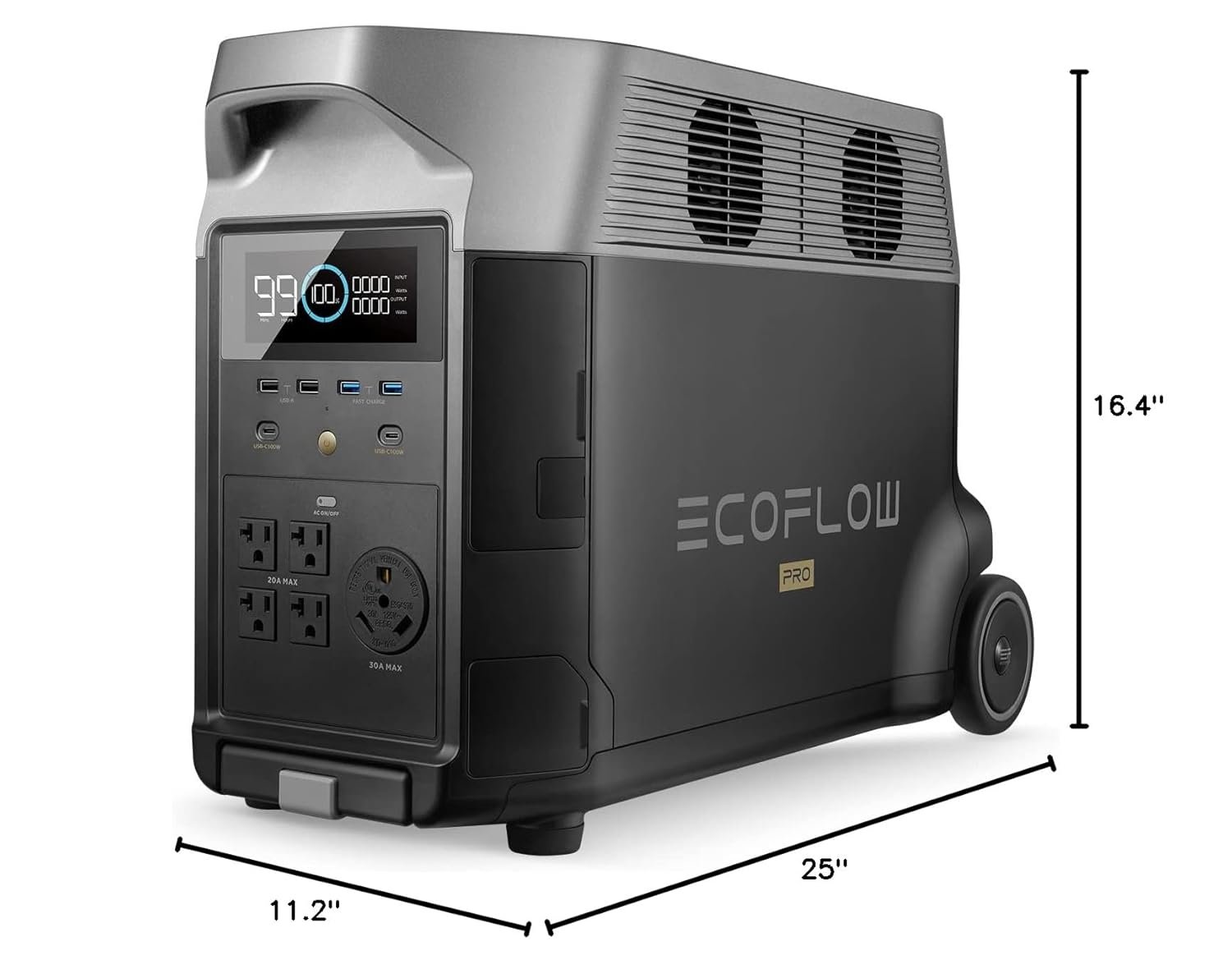 EF ECOFLOW Portable Power Station 3600Wh DELTA Pro, 120V 3600W AC Output | 2.7H Fast Charge Power Station, Expandable up to 25kWh, Solar Generator for Home Use, Power Outage, Camping, RV, Emergencies - Image 10