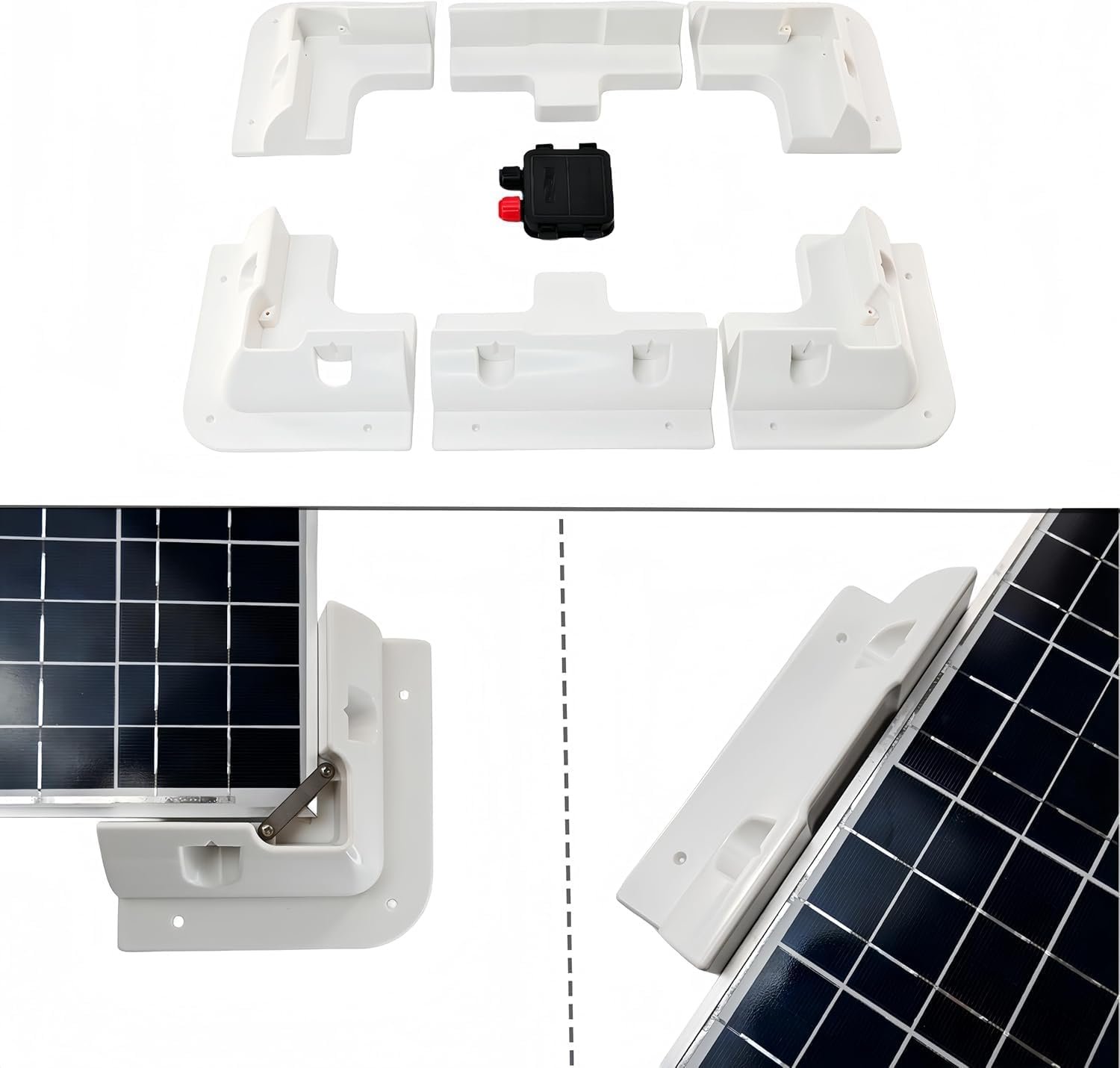 Solar Panel Mounting Brackets Kit 7PCS – Strong Roof Mounts for RVs, Vans, Caravans, Boats & Sheds – Screw Fix or Adhesive Installation, Flat Roof Only, Durable & Weather Resistant - Image 8