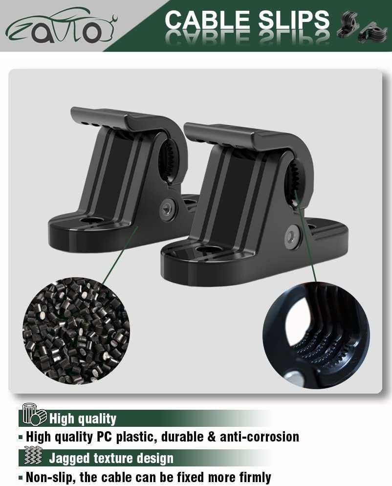 EV Charger Holder Wall Mount Charging Cable Station Accessories Portable EV Charger Control Box Holder Bracket Cable Fixing Clamp Bracket EV Cars PC Material Black - Image 3