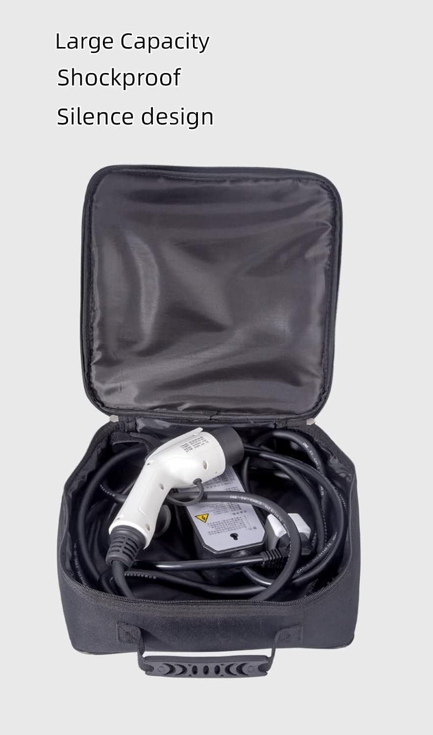 EV Cable Organizer Bag, Jumper Cable Bag, Storage & Organizer for Cables,Cords,and Hoses, Portable EV Chargers Cable Storage Bags, Electric Car Charger Case for EV Cable - Image 5