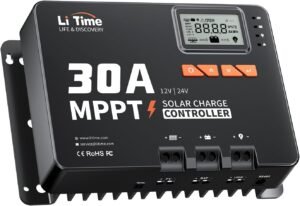 LiTime 12V/24V 30A MPPT Solar Charg...