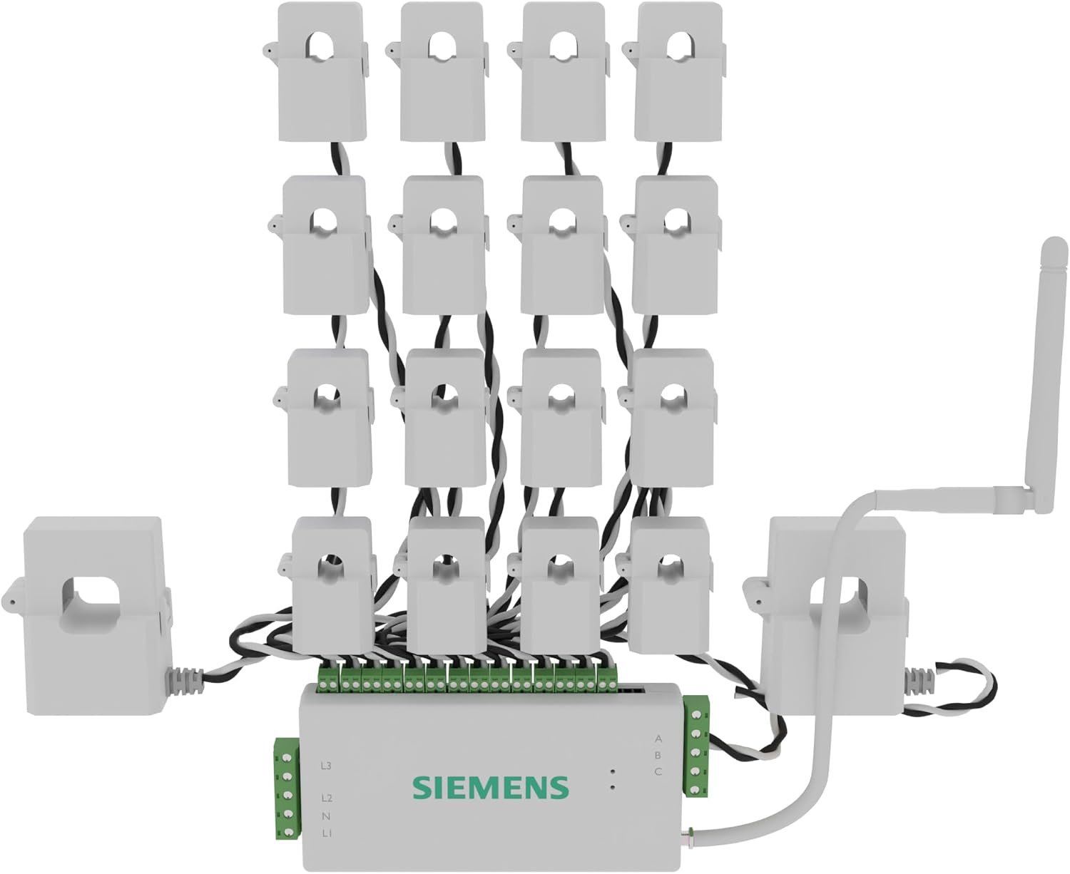 SIEMENS Inhab Smart Home Energy Monitor with 16-50Amp Circuit Level Sensors and 2-200Amp Main Sensors for Real Time Electricity Monitoring and Metering - Image 2