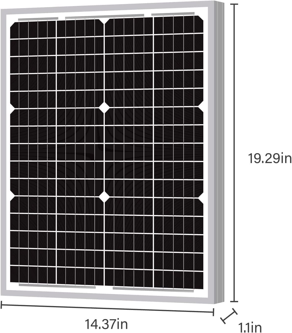 Newpowa 30 Watts 24V Waterproof Off Grid Solar Panel Kit, Battery Trickle Charger Maintainer for Boat Car RV Motorcycle Marine Automotive 24V System - Image 2