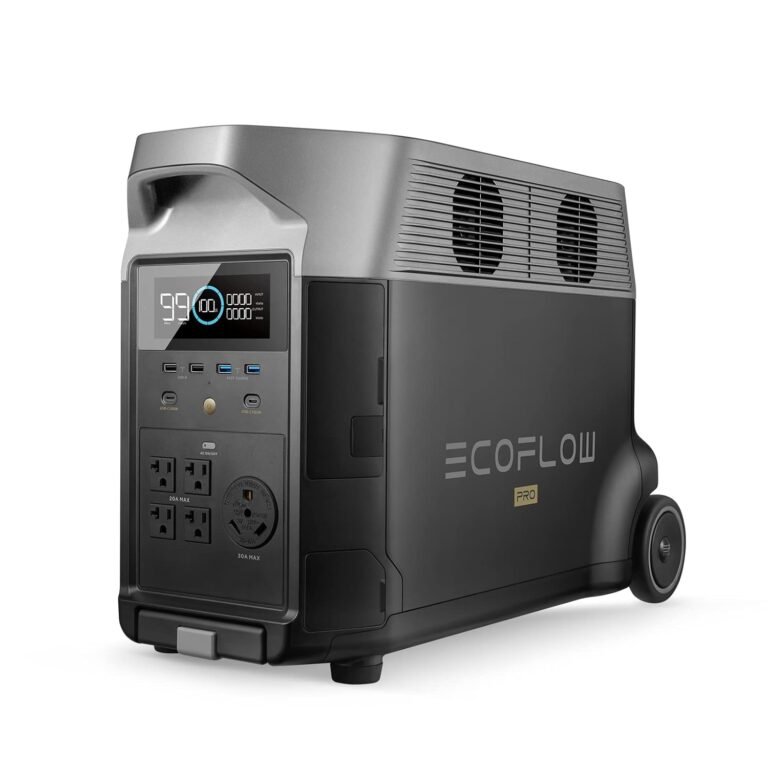 EF ECOFLOW Portable Power Station 3600Wh DELTA Pro, 120V 3600W AC Output | 2.7H Fast Charge Power Station, Expandable up to 25kWh, Solar Generator for Home Use, Power Outage, Camping, RV, Emergencies
