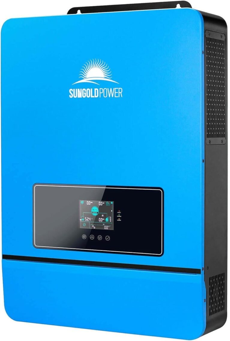 SUNGOLDPOWER 10000W 48V Solar Inverter, Built-in 2 MPPTs, Max 200A Battery Charging, Split Phase AC Input/Output 120V/240V(settable),Pure Sine Wave (BMS COMM) UL1741 SPH10048P