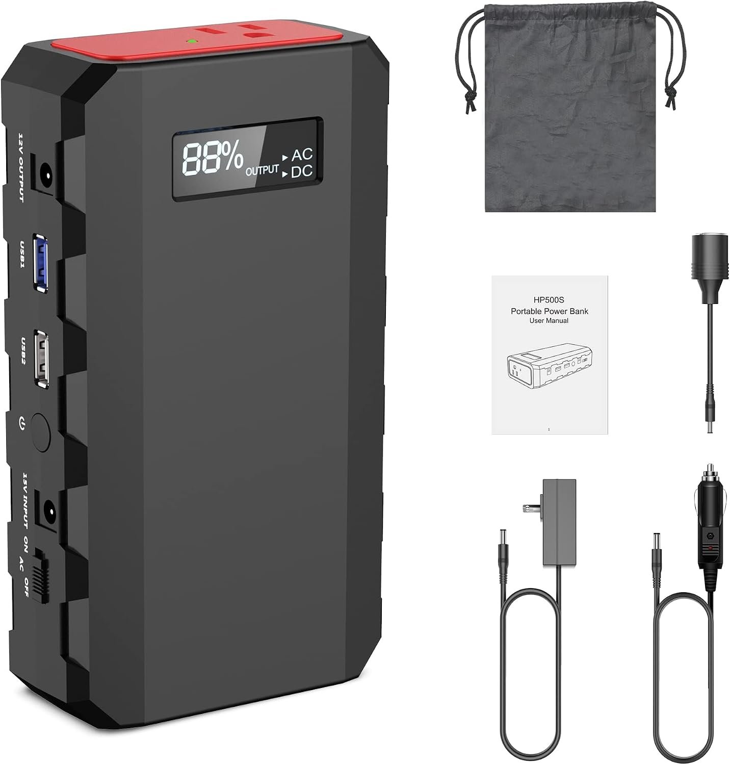 Portable Power Station with AC Outlet 120V, 24000mAh Laptop Charger Bank | Powkey 86Wh Solar Generator (Excludes Solar Panel) Lithium Battery Power 65W AC for Camping Emergency Backup - Image 7