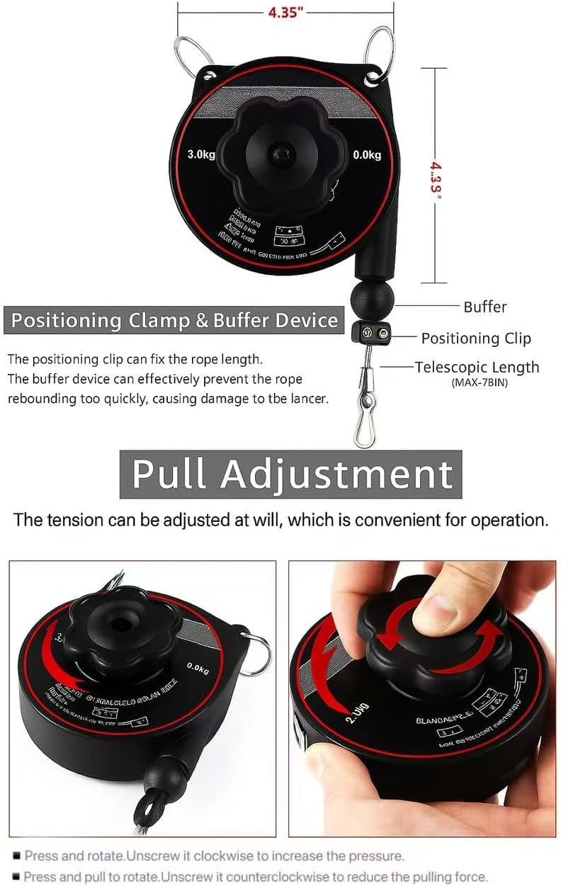 EV Charger Retractable Cord Reel, Overhead EV Charging Cable Organizer for Garage, 6.6 ft Reach, Ceiling or Wall Mount, Compatible with Tesla NACS & Most J1772 Cables - Image 5