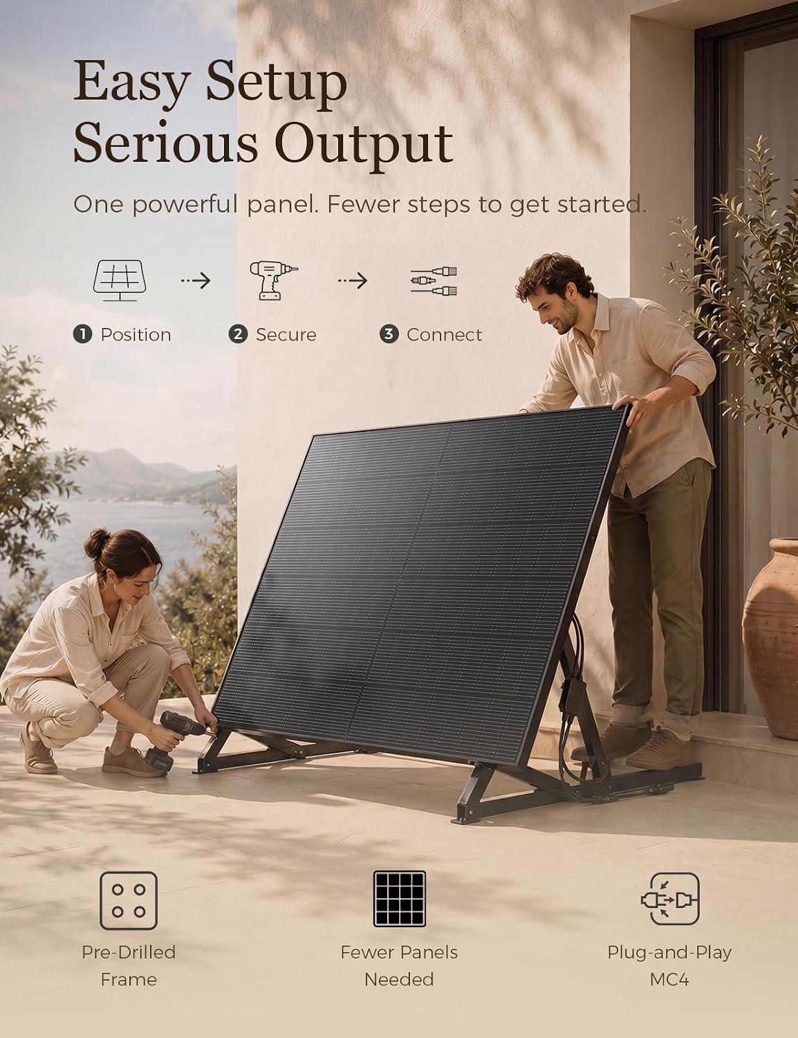 435 Watt Solar Panel, 435W Solar Panels for Home, Cabin, Patio, Shed and Off-Grid Power, High-Output N-Type Monocrystalline Solar Panels for 24V/48V Backup Power and Outdoor Use - Image 6
