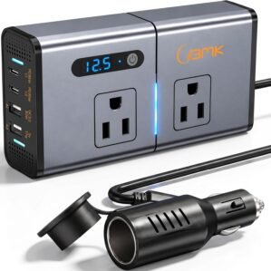 200W 7-in-1 Car Power Inverter DC 1...