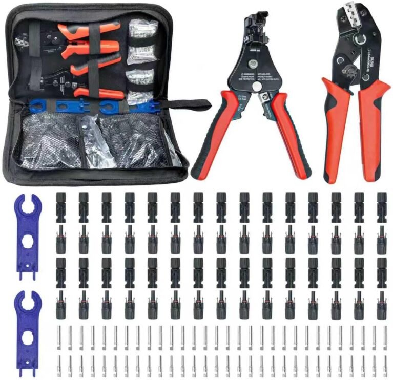 60PCS Solar Connector Crimping Tool Kit for Connecting Solar Panel Wire