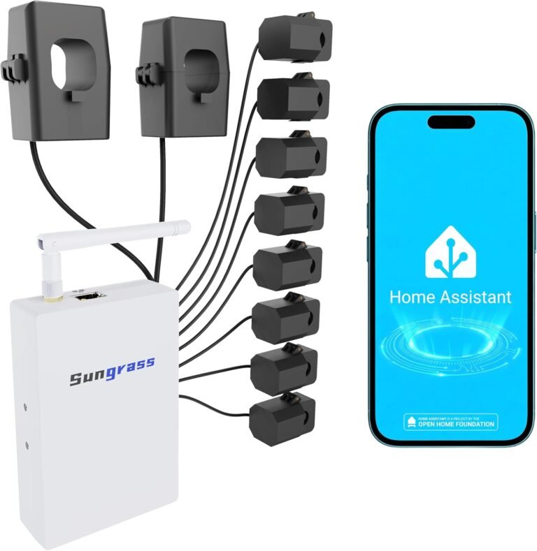 Home Energy Monitor for Home Assistant-Real Time Electricity Usage Monitor,Power Usage Meter, AI-Ready Energy Monitor, Automation Module,Solar Self-Consumption Trace,Energy Usage Monitor