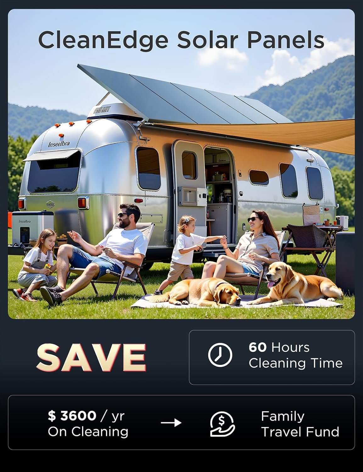 STAR 990 Watt Solar Panel, 2PCS 495W 48V/24V Solar Panels with Frame-Less Design & Maintenance-Free, 25.6% High-Efficiency Monocrystalline, Reliable Power for RV, Marine, Roof, Home, and Off-Grid - Image 5