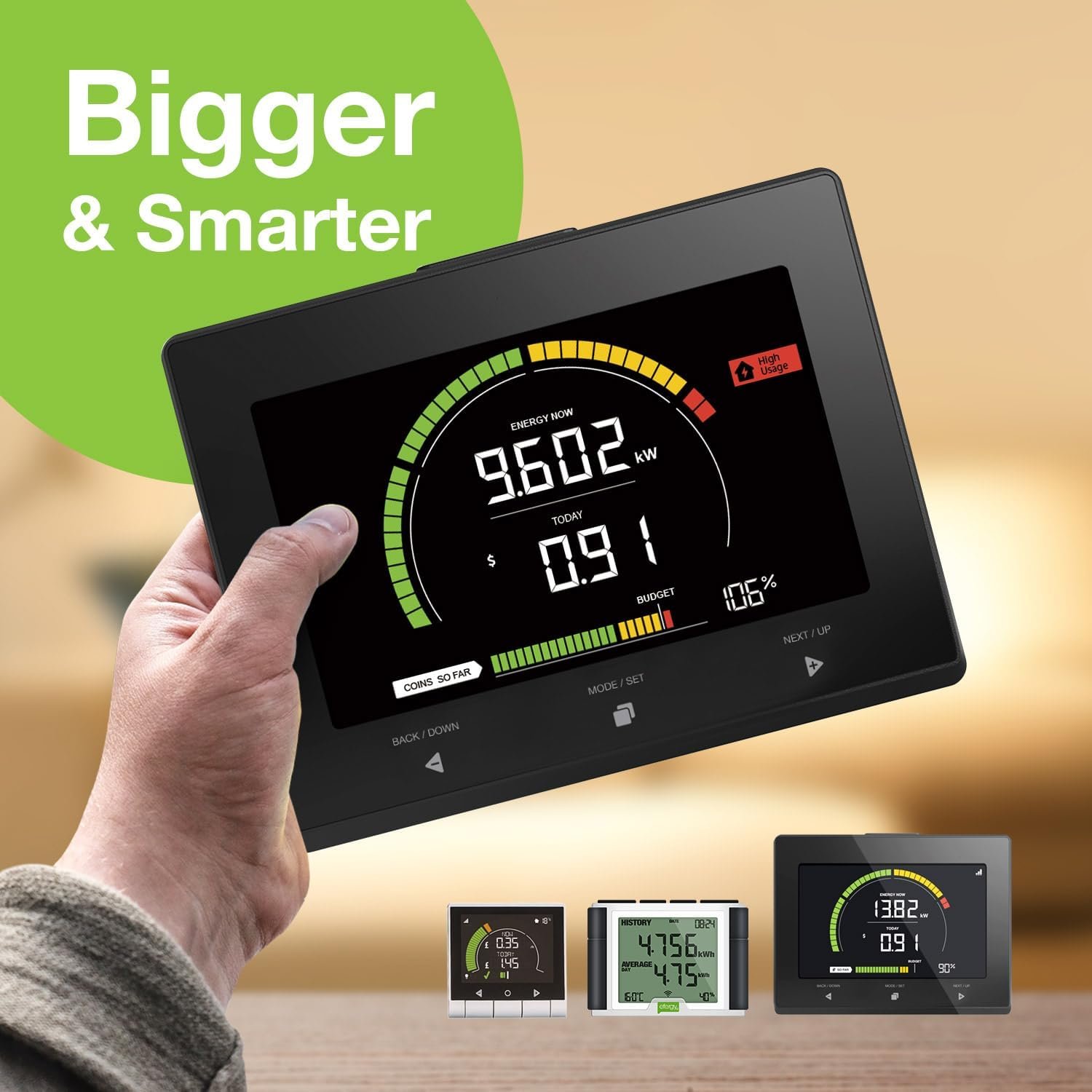 efergy Elite-Max Display Kit 7.9″ Color Energy Monitor No WiFi Required. Data Download Direct from The Monitor - Image 2
