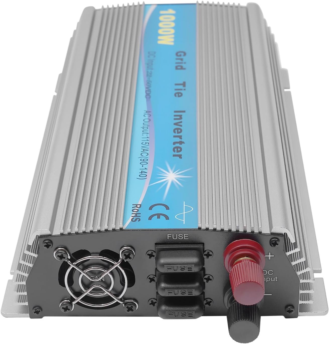 1000W Solar Grid Tie Inverter, MPPT Pure Sine Wave, Solar Powered Reversing Converter, High Efficiency, 22-50VDC Input AC90-140V Output for 36V Solar Panel/Battery - Image 9