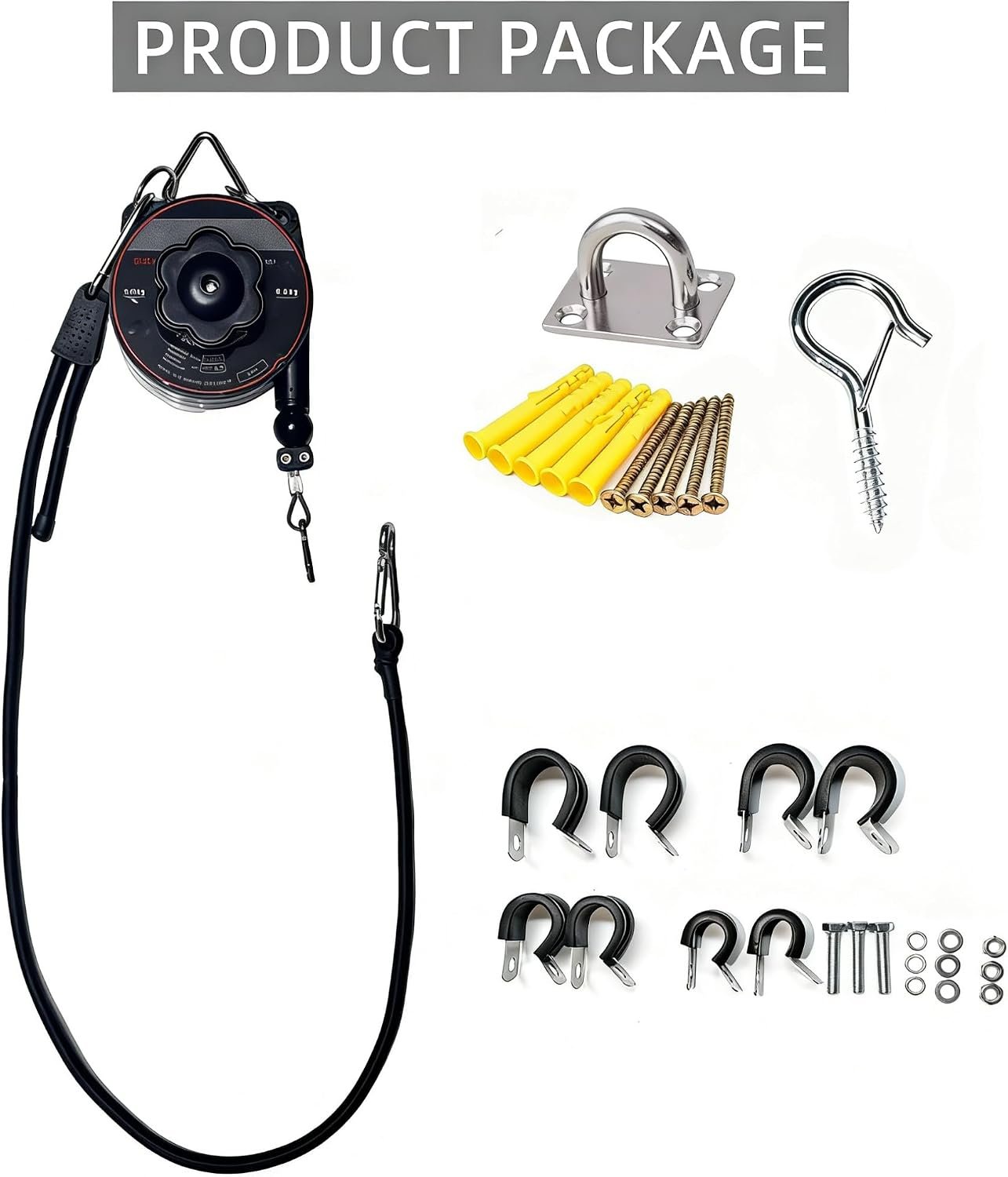 EV Charger Retractable Cord Reel, Overhead EV Charging Cable Organizer for Garage, 6.6 ft Reach, Ceiling or Wall Mount, Compatible with Tesla NACS & Most J1772 Cables - Image 7