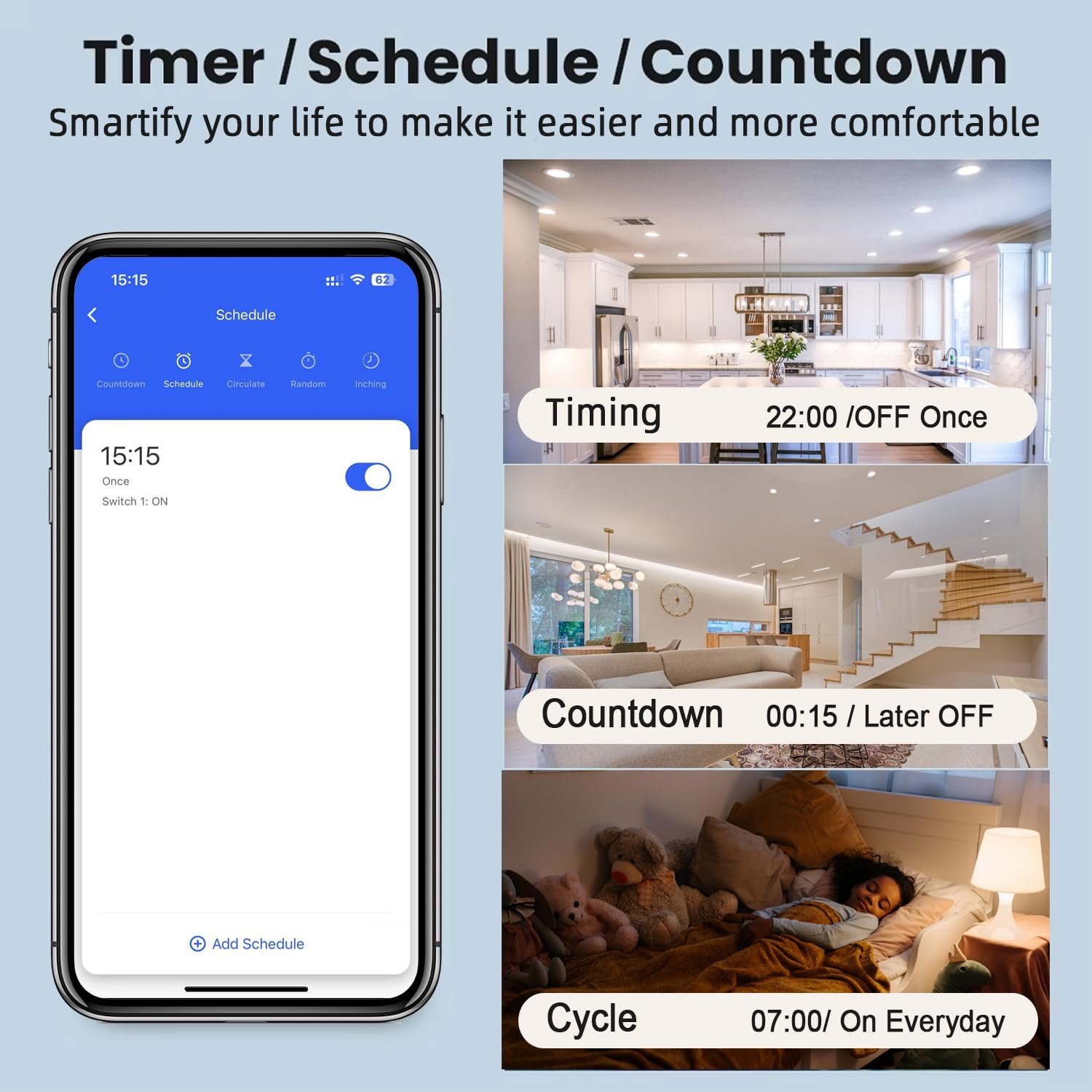 30A High Power WiFi Wireless Smart Switch with Energy Monitoring | DIY Switch for Smart Home Automation, Smart Life APP Remote Control, Timer, Compatible with Alexa & Google Home - Image 7