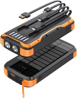 MINRISE Solar Power Bank 40000mAh, ...