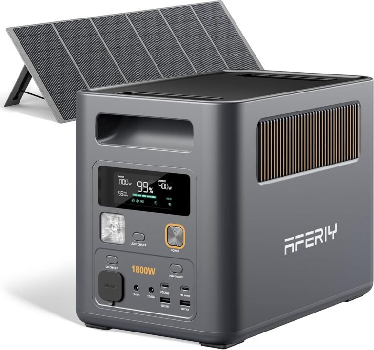 AFERIY Portable Power Station 1024Wh Solar Generator&400W Solar Panel