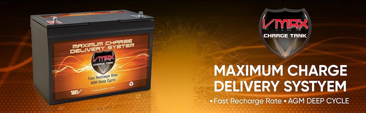 QTY4 VMAX SLR100 AGM deep cycle SLA battery 12 Volt 100Ah ea.(400Ah total) Maintenance free sealed batteries for Use with PV Solar Panels, wind turbine, UPS backup generators and other applications - Image 5