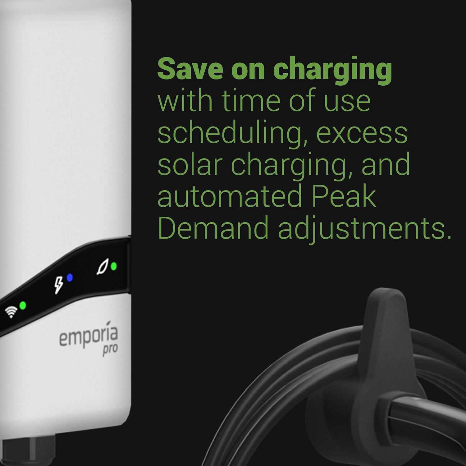 EMPORIA Pro Level 2 EV Charger with PowerSmart - 48 amp Fast EV Charger for Home with Hardwire and J1772 Connector - 240v Electric Vehicle Charging Station and 25' EV Charging Cable - Image 4