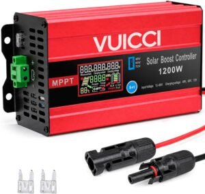 30A Boost MPPT Solar Charge Control...