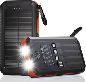 Durecopow Solar Charger Power Bank ...
