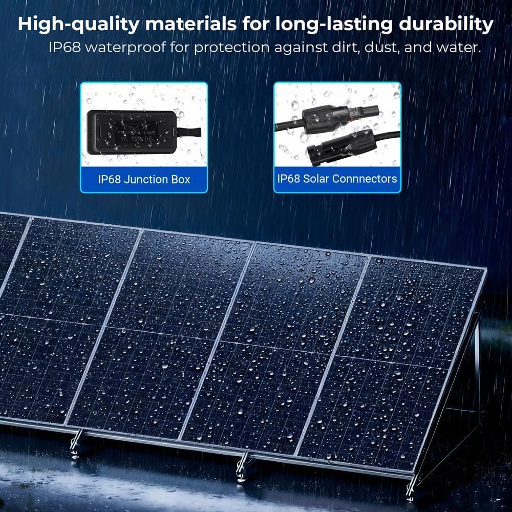 SUNGOLDPOWER 590W Bifacial Solar Panel 6PCS,N-Type 16BB,High Efficiecy Up to 30% Extra Power,Vmp 44.4V/PCS,for 24V/48Vdc Home Backup,Energy Storage,On Grid/Off-Grid System UL61730 (6 * 590W Bifacial) - Image 6