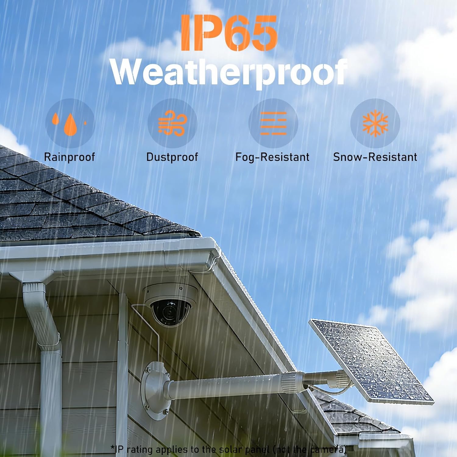 Solar Panel for Ring Camera, 5W Solar Charger Fast Charge, Telescopic Pole & 360° Swivel, 10ft USB-C Cable, IP65 Weatherproof, for Ring Battery Outdoor Security Cameras, Perfect for Reaching Sunlight - Image 5
