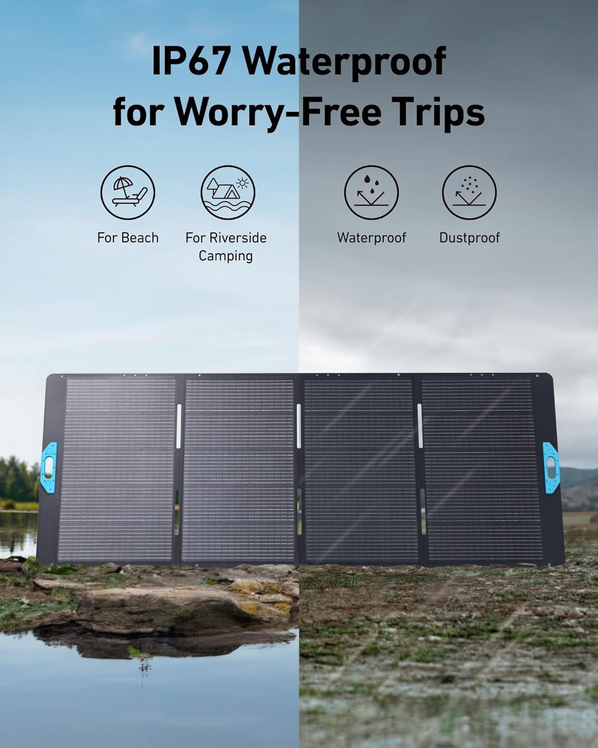 Anker SOLIX F3800 Portable Power Station and 400W Solar Panel, 3,840Wh | 3,840Wh LiFePO4 Battery, 120V / 240V Dual-Voltage Output, 6,000W Solar Generator for Home, Outdoor, RVs, and Emergency Use - Image 3