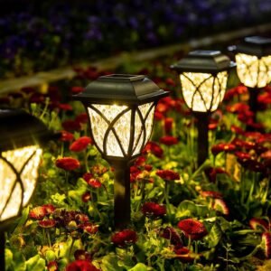 GIGALUMI 6 Pack Solar Lights Outdoo...
