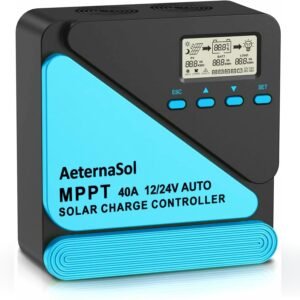 40A Solar Charge Controller, 12V/24...