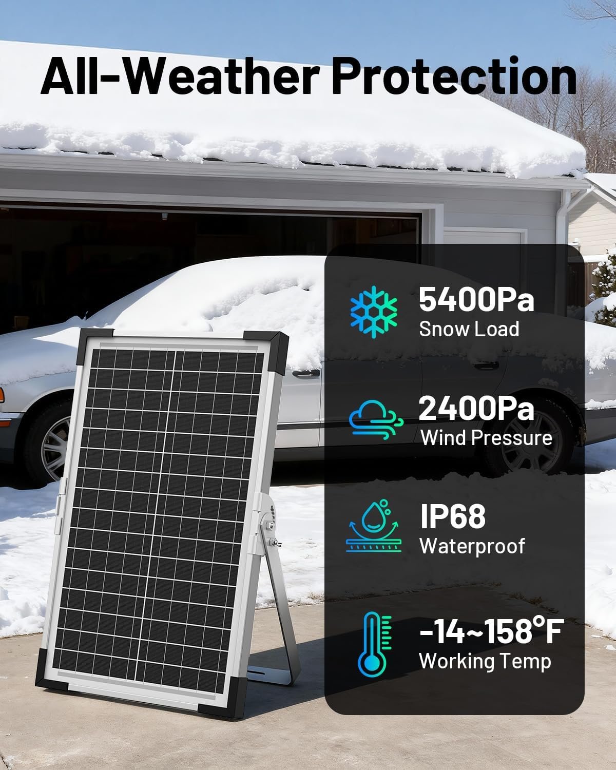 7.5W Solar Battery Maintainer & Trickle Charger, 12V Waterproof Panel with IP68 Smart Controller, Overcharge & Reverse Protection for Car, Automobile, Boat, RV, Motorcycle, Marine, Trailer - Image 10