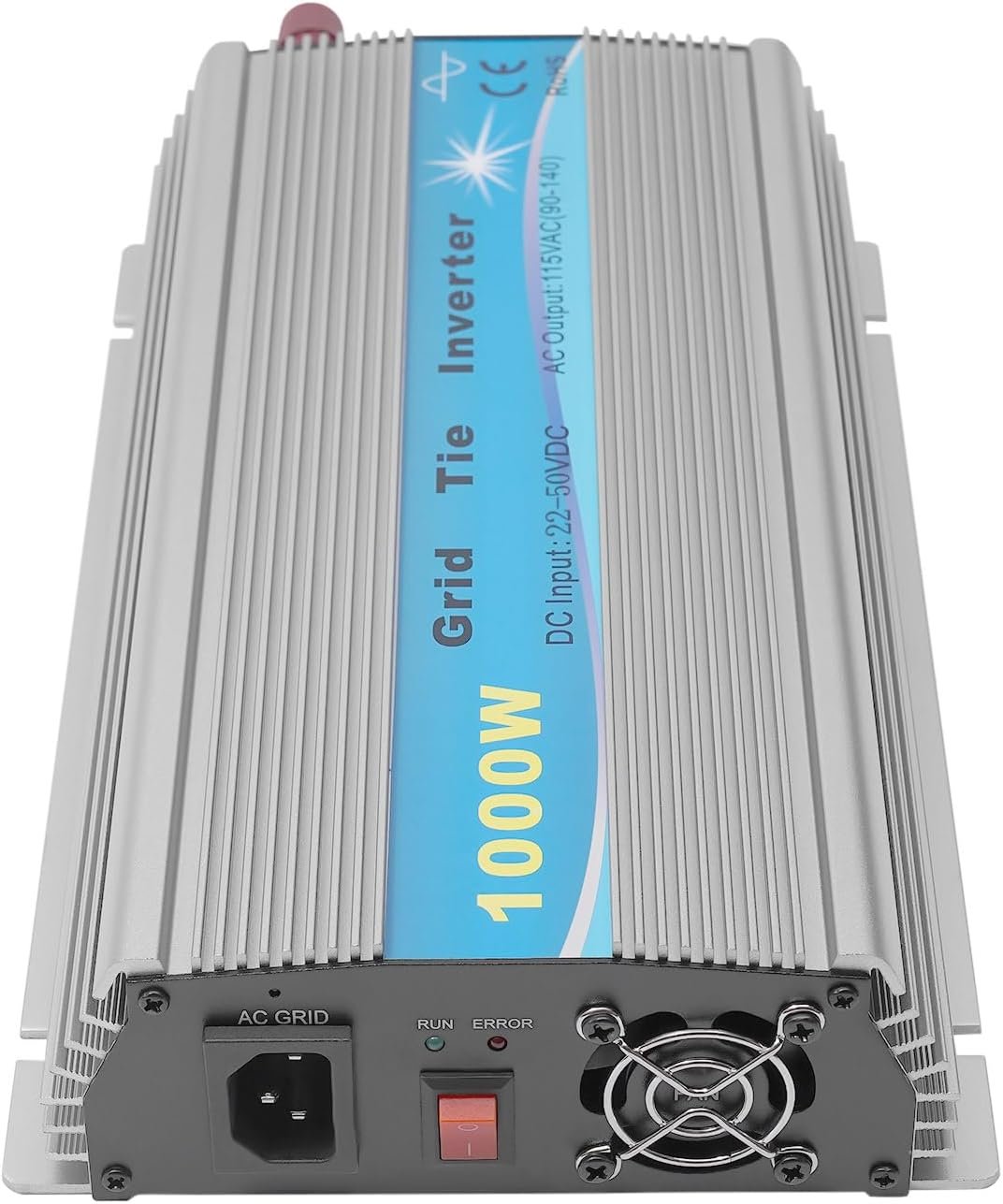 1000W Solar Grid Tie Inverter, MPPT Pure Sine Wave, Solar Powered Reversing Converter, High Efficiency, 22-50VDC Input AC90-140V Output for 36V Solar Panel/Battery - Image 7