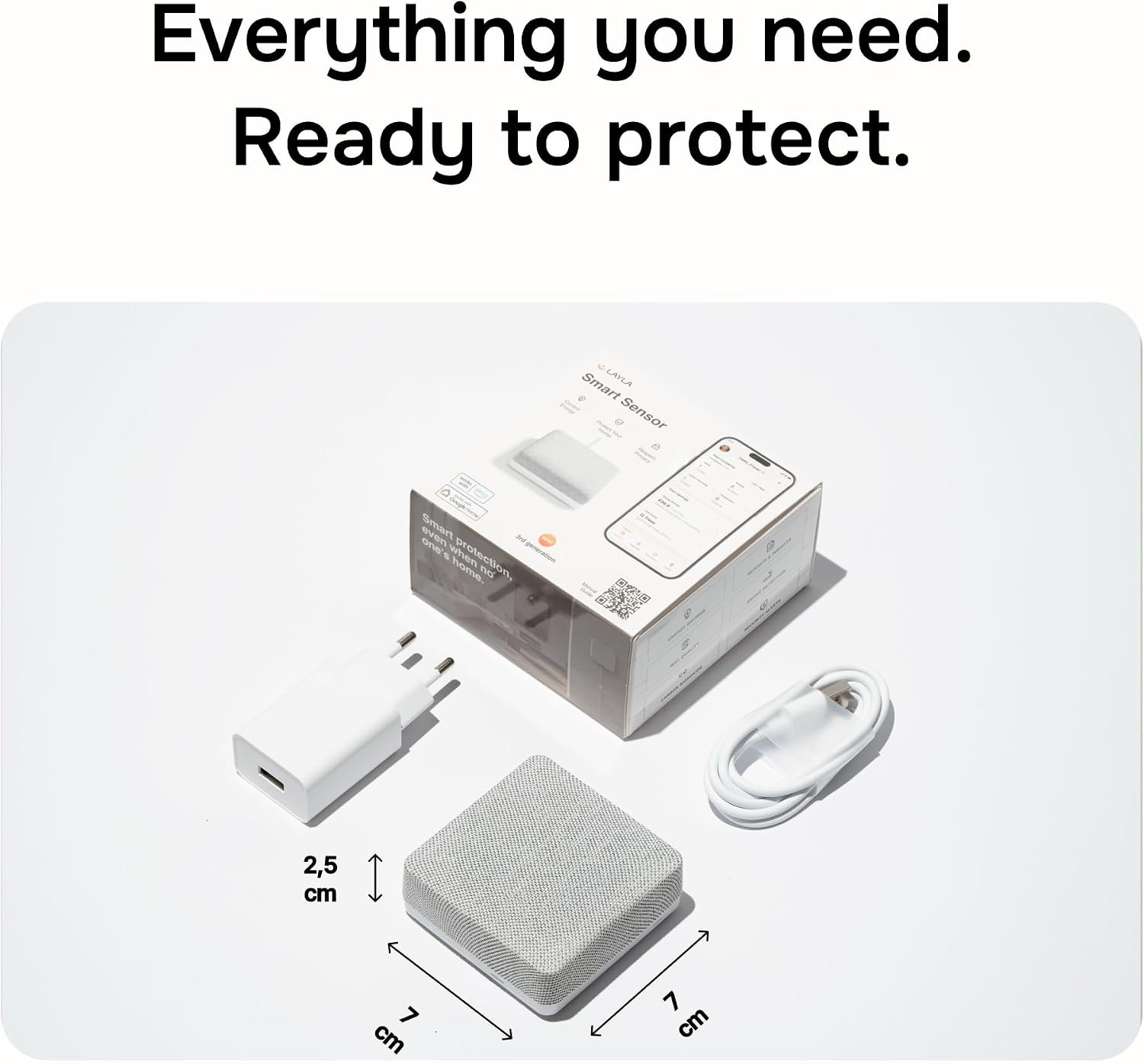 Layla Smart Home Agent 9-in-1 Smart Sensor & Air Quality Monitor (CO2, bVOC, Humidity) | Noise & Motion Detector, AC Controller, Energy Savings | Compatible with Alexa & Google Home | No Subscription - Image 7