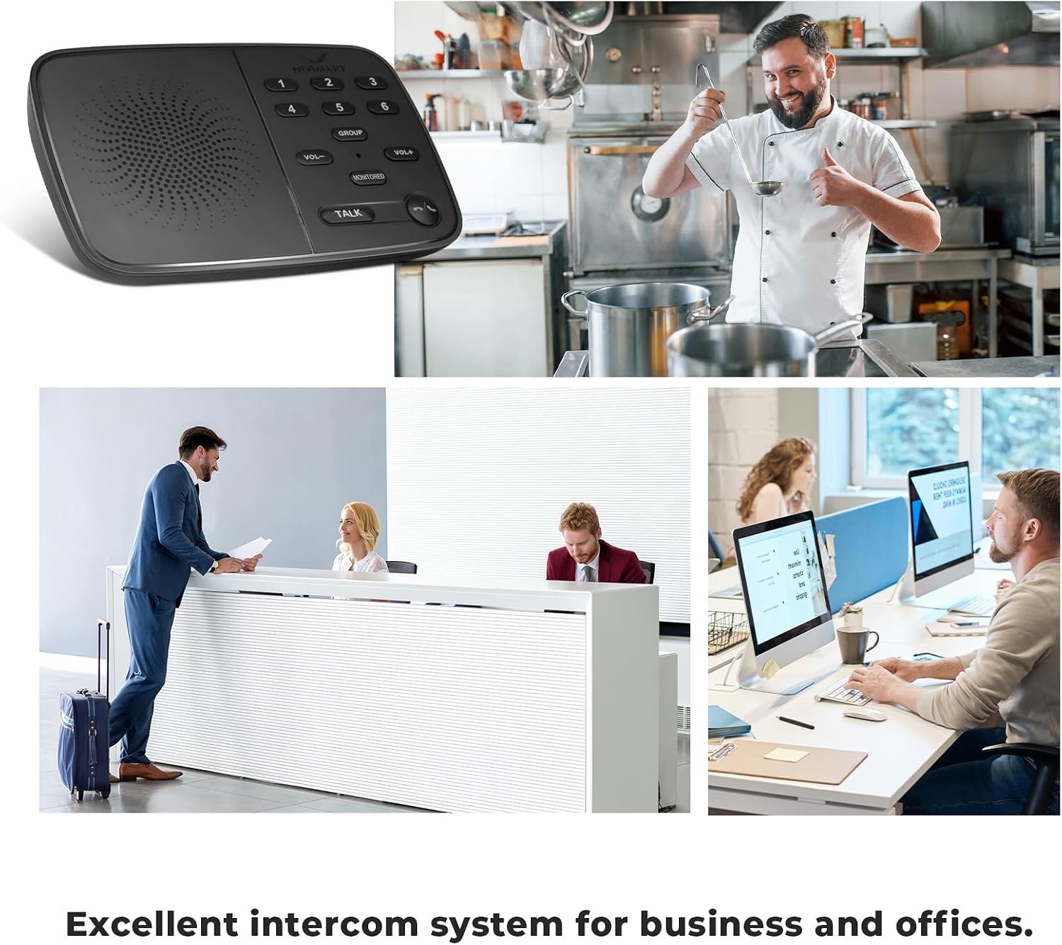 Hosmart UltraSpeak Intercoms Wireless for Home Two-Way Real-time Intercom | Full Duplex Wireless Intercom System for Home Use, Clear Sound House Intercom System for Business with 1200 Feet Range - Image 7