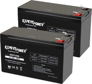 ExpertPower EXP1290, 2 Pack 12V 9AH...