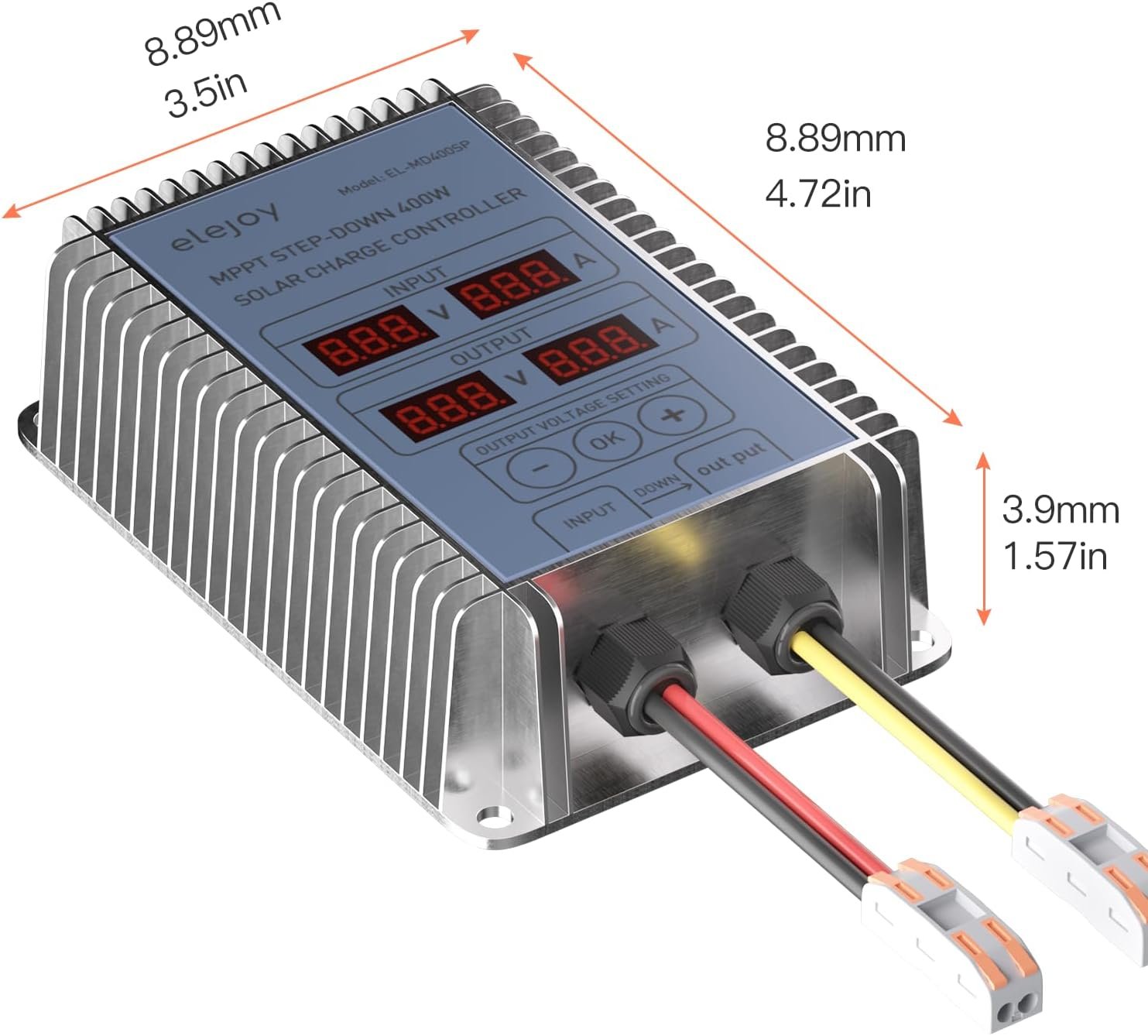 25 Amp 400W MPPT Step-Down Solar Charge Controller | 99% Adjustable Output Lithium LiFePO4 Lead-Acid Gel Sealed Flooded Battery LED Display IP65 Waterproof Outdoor - Image 6