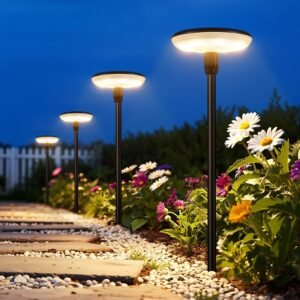 LETMY Solar Pathway Lights Outdoor,...