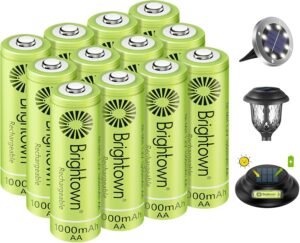 Brightown 12 Pack Rechargeable AA B...