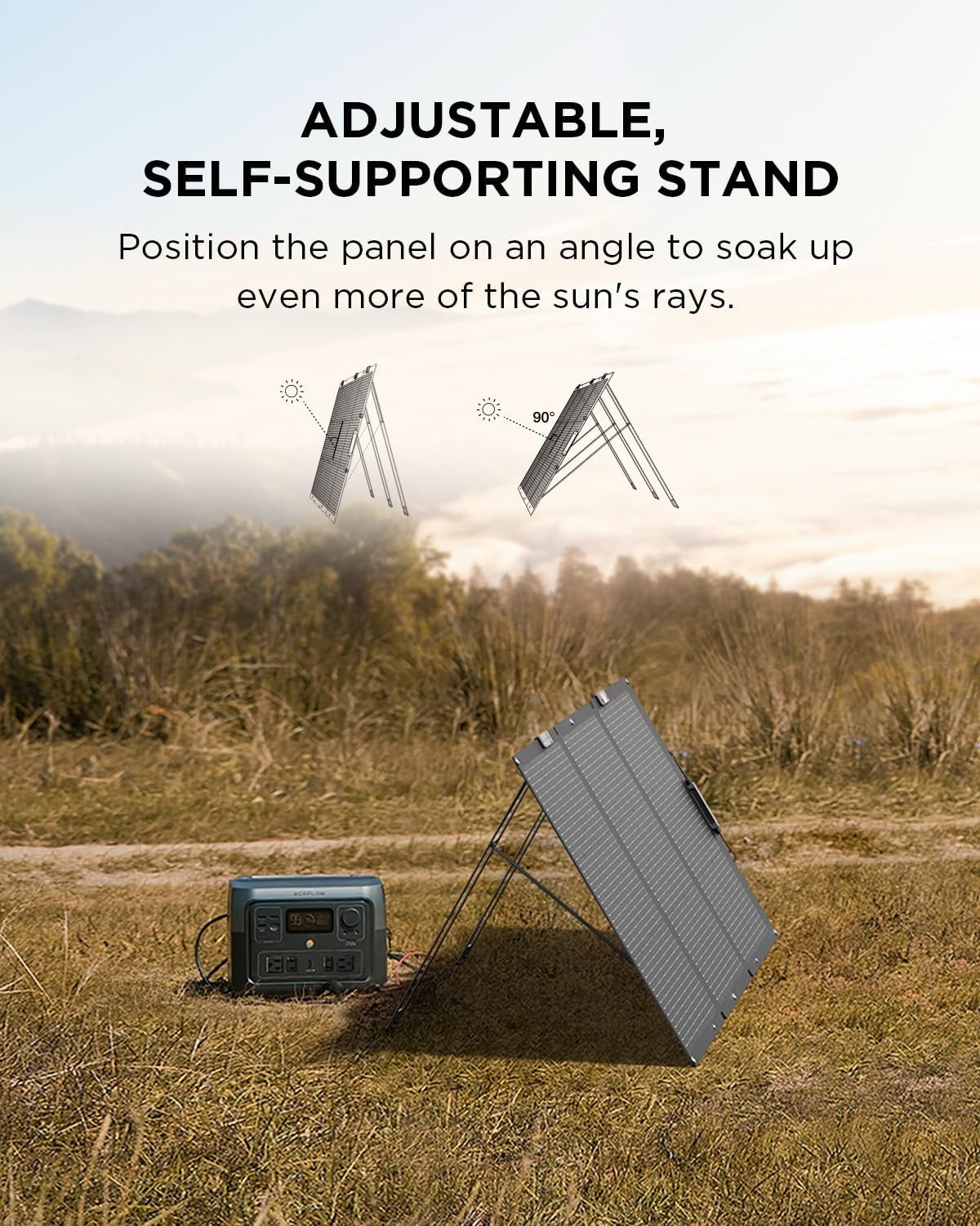 EF ECOFLOW Portable Power Station River 2 Max 500 2 & 160W Solar Panel | 499Wh Long-Life LiFePO4,100% Charged in 60m with Up to 1000W Output for Home Backup Power, Camping & RVs - Image 7
