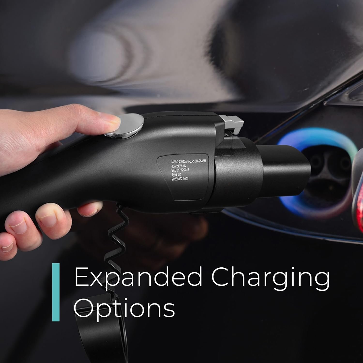 Lectron J1772 to Tesla Adapter 80 Amp (240V) - EV Charging Adapter Compatible with Tesla Model S/3/X/Y/Cybertruck and All Electric Vehicles in the NACS Alliance (Black) - Image 3