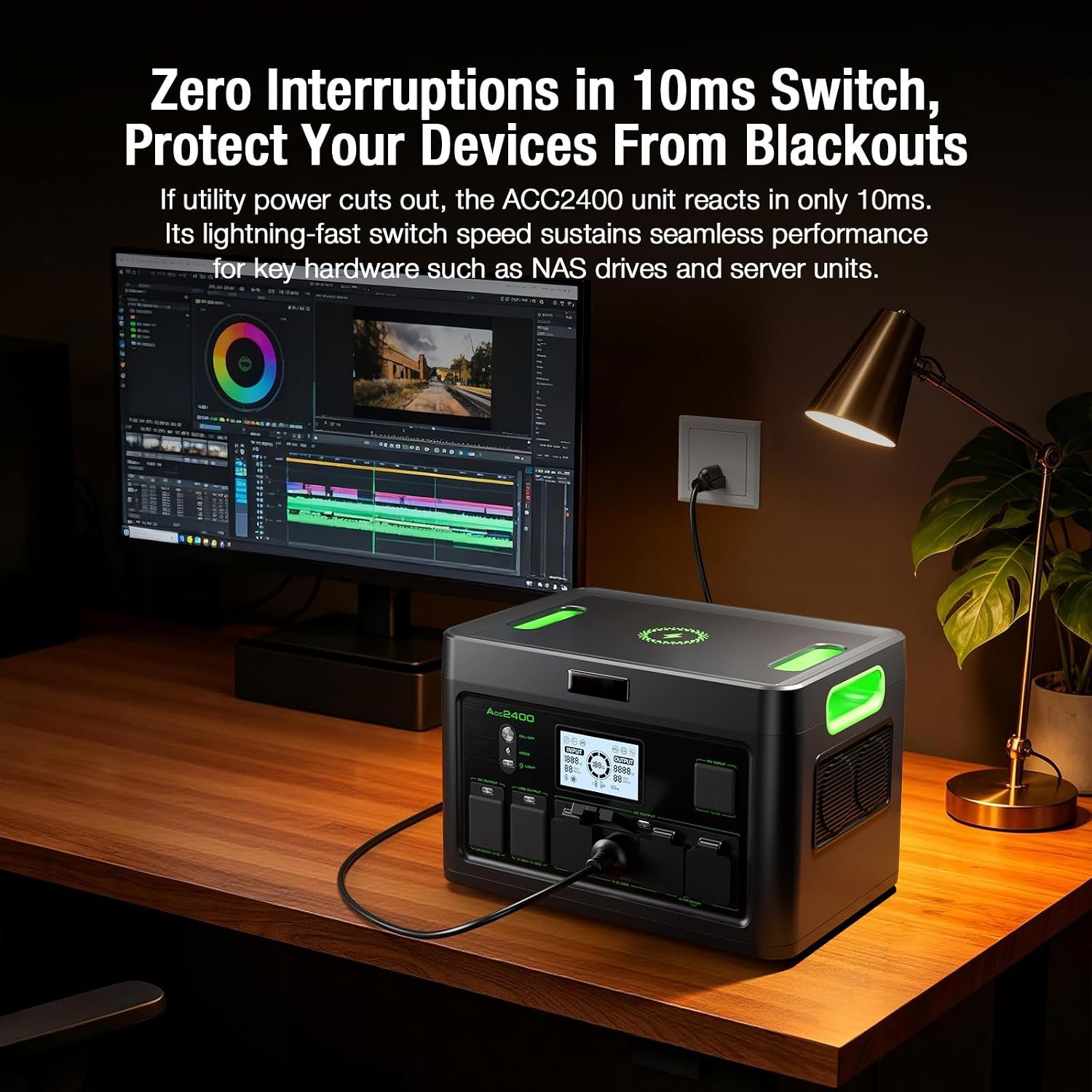 Solar Generator 2400W Portable Power Station for Home Use - Image 6