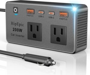 200W Multi-Port Car Power Inverter,...