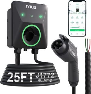 Level 2 EV Charger, 48Amp/11.5KW/24...