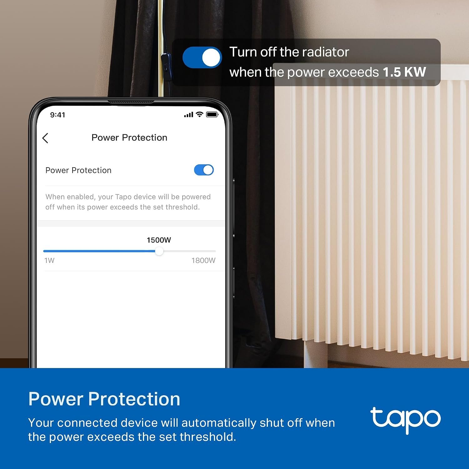 Tapo Smart Plug, Wi-Fi in-Wall Outlet, P210M, Matter Compatible | Energy Monitoring, 15A/1800W Max, Works with Alexa, Apple Home, Google Home, SmartThings, Voice/Remote Control, ETL Certified - Image 6