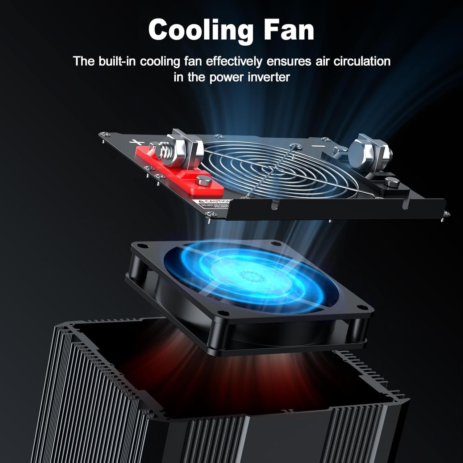 5600W Power Inverter 12V DC to 110/120V AC Converter, 11200W Peak, LCD Display, Remote Control, 4 AC Outlets, 30W Type-C Port, 3.1A USB Port for RV Truck Solar System, Emergency Power, Off-Grid Use | LCD Display, Remote Control, 4 AC Outlets, 30W Type-C, 3.1A USB Port for RV Truck Solar System, Emergency Power, Off-Grid Use - Image 5