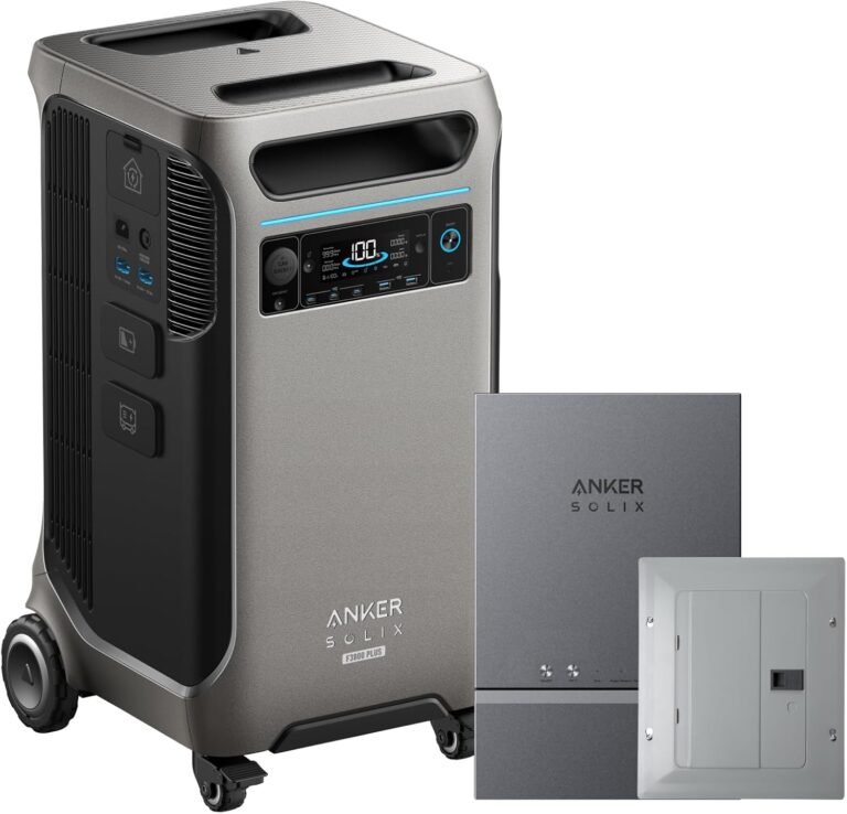 Anker SOLIX F3800 Plus Portable Power Station and Home Power Panel, 3,840Wh | Instant Backup, 3,840Wh LiFePO4 Battery, 6,000W AC Output, 120V / 240V Dual-Voltage, Solar Generator for Home and Emergencies